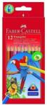 Faber-Castell Set 12 creioane colorate triunghiulare Faber-Castell (116512)