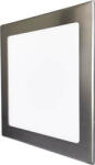 GREENLUX Mini Led Panel VEGA négyszögletes lámpa Ezüst keret 12W Természetes fehér (GXDW107)