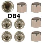 FARAD Kerékőr anya készlet, univerzális, 4db-os M14 x 1, 5 Farad Locket DB4