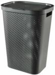 Curver Cos rufe, 2 manere, capac, plastic, antracit, 60 L, 44x35x60 cm, Infinity Recycled, Curver GartenVIP DiyLine (2211414)