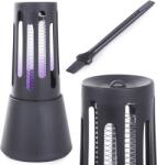 Verk Group Rovarirtó lámpa LED UV fénnyel, kivehető rovartartó dobozzal, 5 W, 19x10 cm, fekete/fehér színekben