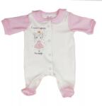 AB ABR Hosszú ujjú pamut rugi - Fehér - A család legkisebb hercegnője (50)