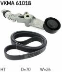 SKF Set curea transmisie cu caneluri SKF VKMA 61018 (VKMA 61018) - automobilus