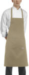 EGOCHEF Kötény-zsebes-melles-beige (6103008C)