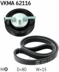SKF Set curea transmisie cu caneluri SKF VKMA 62116 (VKMA 62116) - automobilus