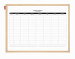 MEMOBE Heti tervezőtábla MEMOBE mágneses 40x60 cm (MTP060040.16.01.01)