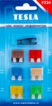 Tesla Normál villás biztosíték, késes biztosíték készlet csipesszel Tesla F224