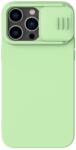 Nillkin Carcasa Nillkin Cam Shield Silicone MagSafe compatibila cu iPhone 14 Pro Green (6902048249431)