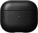 NOMAD Carcasa din piele naturala NOMAD Leather compatibila cu Apple AirPods 3 Black (NM01000785)