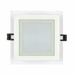 UltraLux Panou LED cu sticla, incastrabil, patrat, 6W, SMD2835, lumina neutra, IP44 (LPSG642)