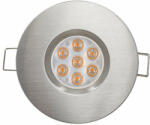 UltraLux Corp de iluminat LED, 6.5W, lumina directionala, 4200K, 45°, IP44, corp nichel satinat (LLVN6542SN)