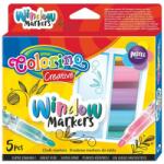 Colorino ablak filctoll - pastell színű 5db-os 39637 (39637)