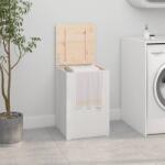 vidaXL Cutie de rufe, alb, 44x44x66 cm, lemn masiv de pin (823565)