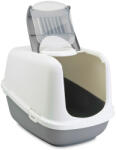 SAVIC Savic Nestor XXL macska WC, világosszürke/ fehér + 2 db csereszűrő + 6db Bag it Up Jumbo alátét