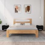 vidaXL Noptiere, 2 buc. , negru, 50x46x50 cm, lemn prelucrat (819535)