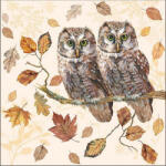 Ambiente Baglyos őszi szalvéta - Owl Couple (VR-13315460)