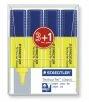  Комплектт текстмаркери Staedtler 364, жълти, 3+1 броя