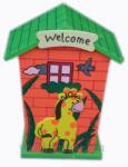  Касичка къщичка с животно Welcome