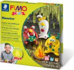FIMO Kids süthető gyurma készlet, Form & Play - 4x42 g - szörnyek