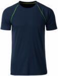Daiber Tricou funcțional pentru bărbați JN496 - Albastru închis / galben deschis | XL (JN496-1752199)