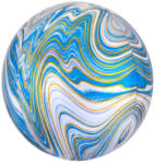 Balloons4party Balon folie orbz sfera albastru degrade marble 45 cm