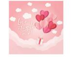  Love Is In The Air Pink szalvéta 20 db-os 33x33 cm (MLG165876)