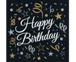 GoDan B&C Happy Birthday szalvéta 20 db-os 33x33 cm (MLG152555)