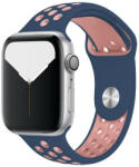 SmartWatcherz Szilikon Sport Apple Watch Szíj Kék-Pink, M/L, 38, 40, 41mm (10399-11710)