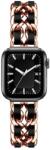 SmartWatcherz Ladies Rozsdamentes Acél Apple Watch Szíj Rose Gold - Fekete, 38, 40, 41mm (39604-39616)