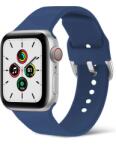SmartWatcherz Csatos Szilikon Apple Watch Szíj Navy Blue, 42, 44, 45, 49mm, S/M (23396-23408)