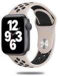 SmartWatcherz Szilikon Sport Apple Watch Szíj Kő szürke-Fekete, M/L, 38, 40, 41mm (10399-36658)