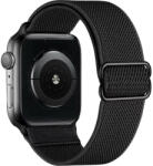SmartWatcherz Rugalmas Szövet Apple Watch Szíj Fekete, 42, 44, 45, 49mm (13340-13369)