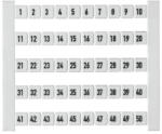 Weidmüller WEIDMÜLLER DEK 5 FW 1-50 Dekafix, Sorkapocs jelölő, 5 x 5 mm, fehér (0473460001) (0473460001)