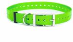 Dogtrace Műanyag nyakörv gyűrűvel, zöld, 25 mm x 70 cm