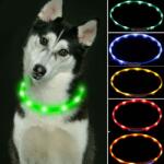 Reedog Easy Light világító nyakörv kutyáknak- univerzális méret - piros