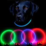 Reedog Full Light világító nyakörv kutyáknak - piros - M