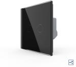 LIVOLO Intrerupator Dublu Cap Scara / Cruce cu Touch LIVOLO - Serie Noua - culoare negru