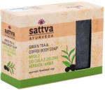 SATTVA Ajurvédikus kézműves szappan zöld tea és Kávé 125g