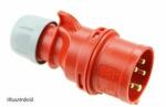 PCE Ipari dugvilla lengő 3P+E 16A 400V(50+60Hz) piros IP44 műanyag csavaros 6h-pozíció Shark PCE - 014-6 (014-6)