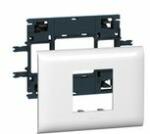 Legrand Mosaic csatorna-szerelvénykeret 85mm-fedélhez 2-egység kezeletlen műanyag fényesfehér DLP LEGRAND - 010992 (010992)