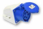 PCE Ipari dugalj falra szerelhető 3P+N+E 16A 230V(50+60Hz) kék IP44 műanyag 9h-pozíció csavaros PCE - 115-9K (115-9K)