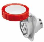 Gewiss Ipari dugalj beépíthető 3P+E 400V(50+60Hz) piros ferde 32A IP67 műanyag IEC309HP GEWISS - GW62242H (GW62242H)