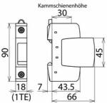 DEHN Túlfeszültség-korlátozó DEHNguard C 1P T2 TNC TN-S TN-C-S TT TN 230V/AC 40kA 1M DG S 275 DEHN - 952070 (952070)