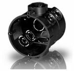 F-TRONIC Süllyesztett szerelvénydoboz mély 1-es kerek 80mmx 65mm-átmérő fekete műanyag E107M25 F-TRONIC - 7310131 (7310131)