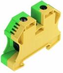Weidmüller Földelő sorkapocs TS35 zöld/sárga csavaros DIN (kalap)sín 35mm WPE 35N Weidmüller - 1717740000 (1717740000)