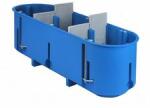 SIMET Gipszkarton szerelvénydoboz 3-as ovális 68mmx 210mmx 65mm-átmérő kék műanyag P3x60D SIMET - 32104203 (32104203)