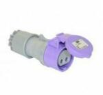 PCE Ipari dugalj lengő 2P 16A 20-25V(50+60Hz) ibolya egyenes IP44 műanyag csavaros Twist PCE - 262v (262v)