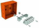 KOPOS Kötődoboz falonkívüli tűzálló műanyag 100mmx 100mm 61mm IP66 E90-tűzálló narancs KSK KOPOS - KSK 100_PO (KSK 100_PO)
