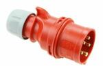 PCE Ipari dugvilla lengő 3P+N+E 16A 400V(50+60Hz) piros IP44 műanyag csavaros 6h-pozíció Shark PCE - 015-6 (015-6)