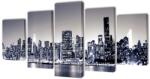 vidaXL Set de tablouri pânză, monocrom, imprimeu New York Skyline, 100x50 cm (241548)